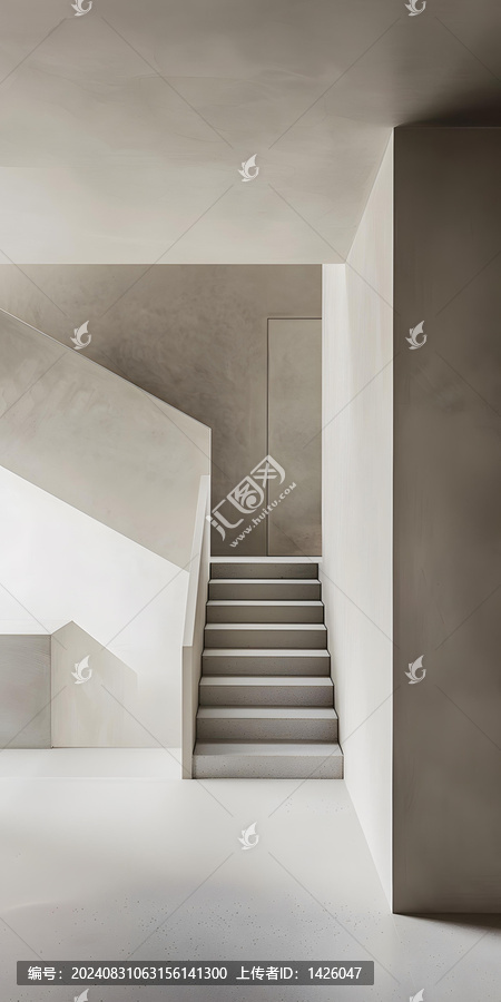 現(xiàn)代簡(jiǎn)約風(fēng)格水泥樓梯建筑