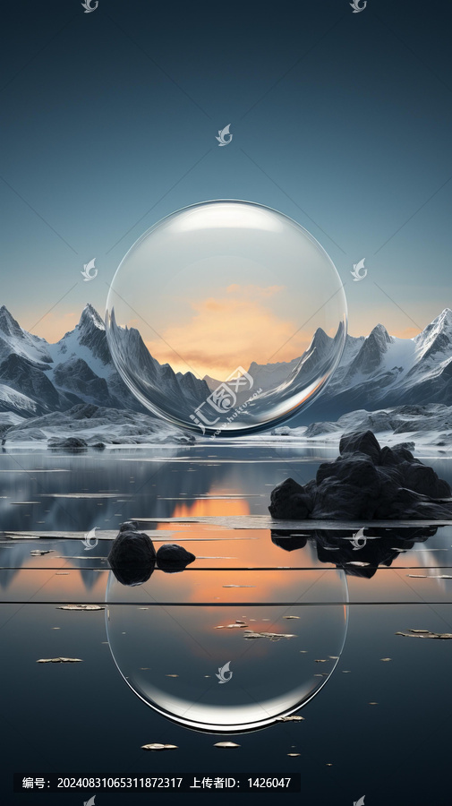 水晶球里的自然美景