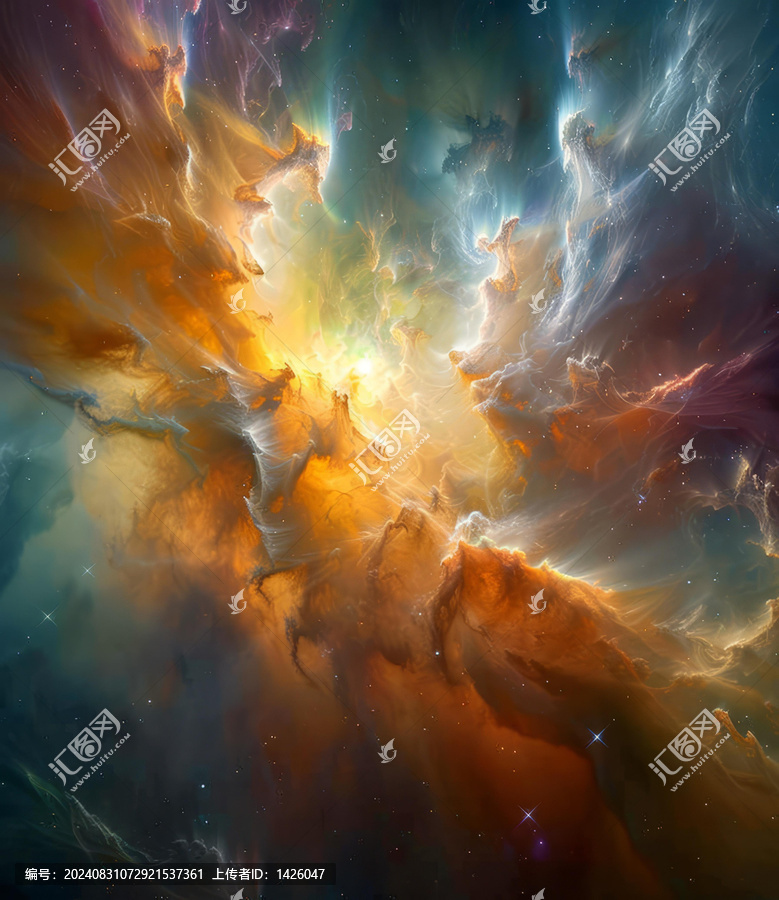 五彩繽紛的星云