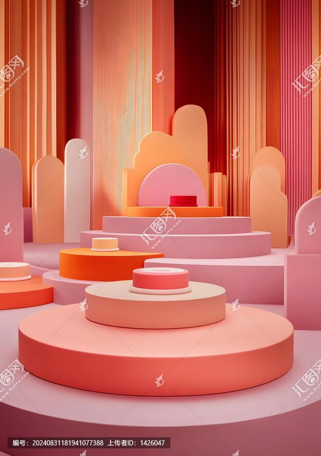 簡約幾何抽象背景產(chǎn)品展示設計