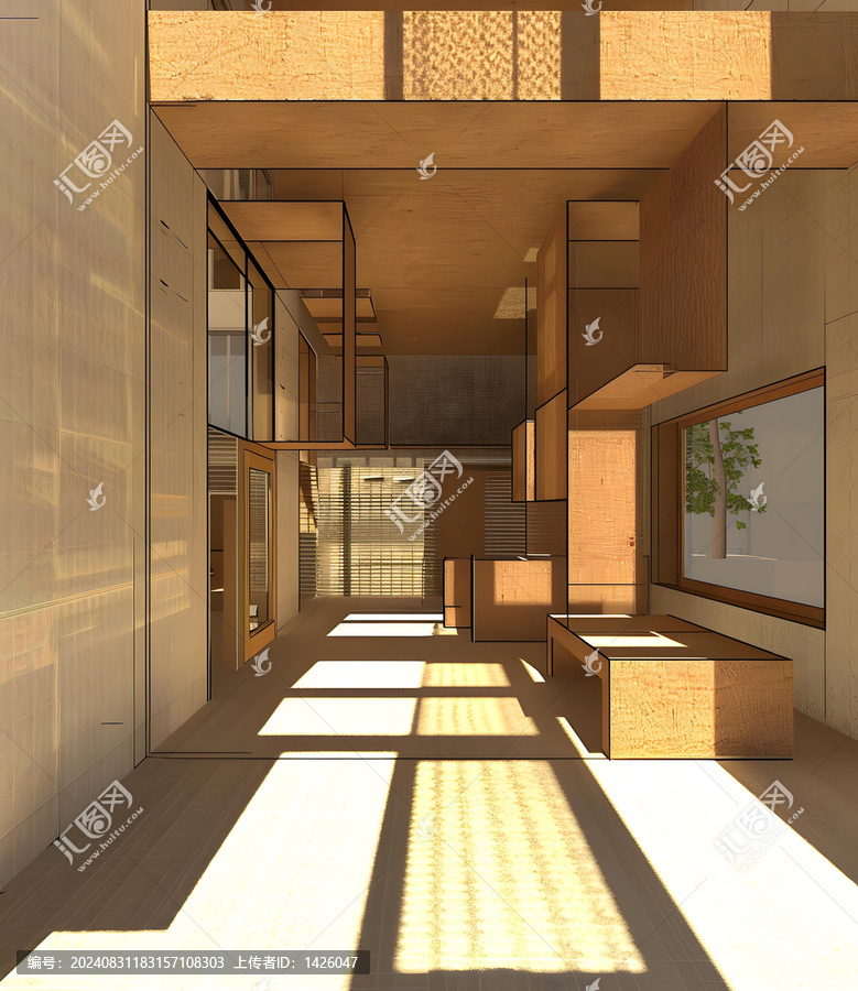簡約木質(zhì)結(jié)構(gòu)室內(nèi)設(shè)計