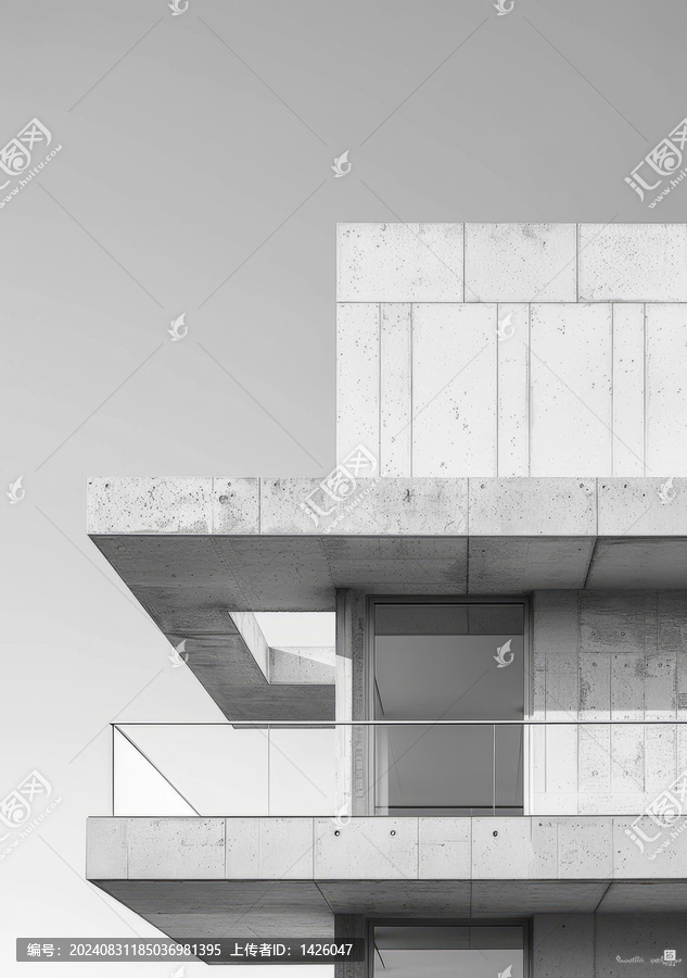 清水混凝土建筑陽臺(tái)