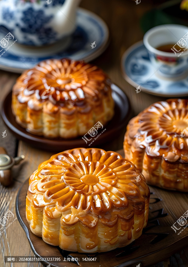 中秋月餅圖片素材