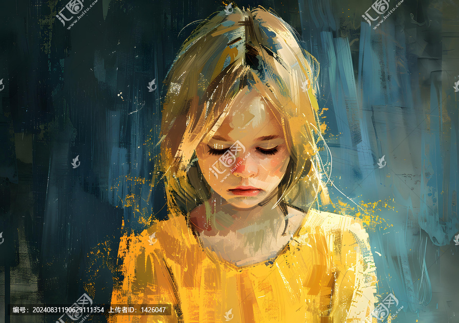 金發(fā)女孩肖像