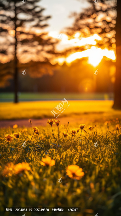 夕陽暖花開一隅
