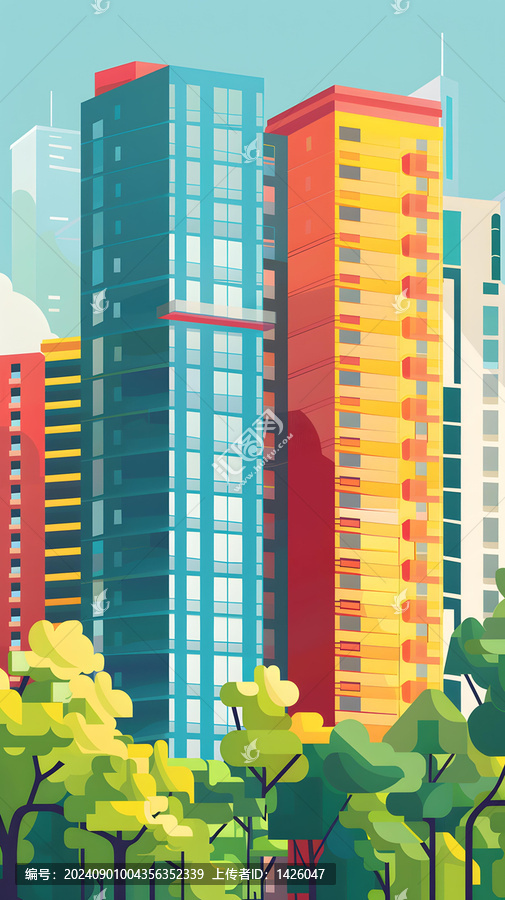 現(xiàn)代城市綠樹景觀