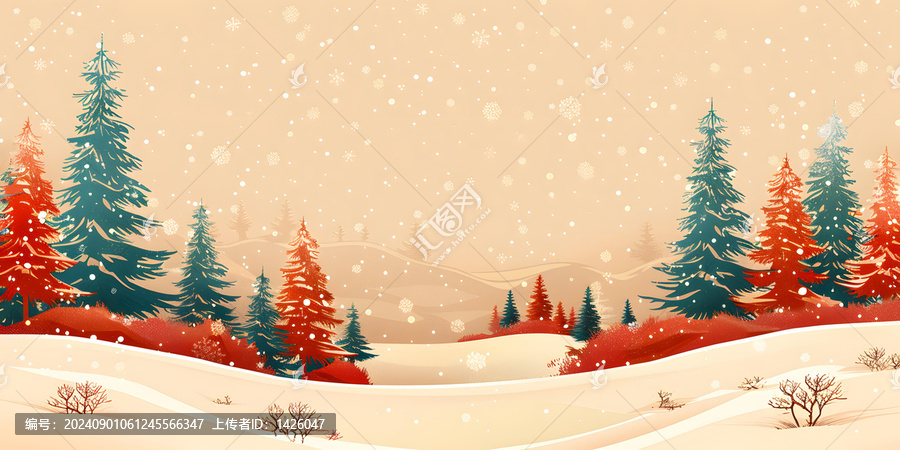 冬日雪景
