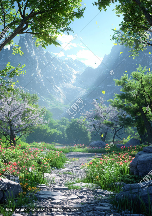 奇幻山地景觀