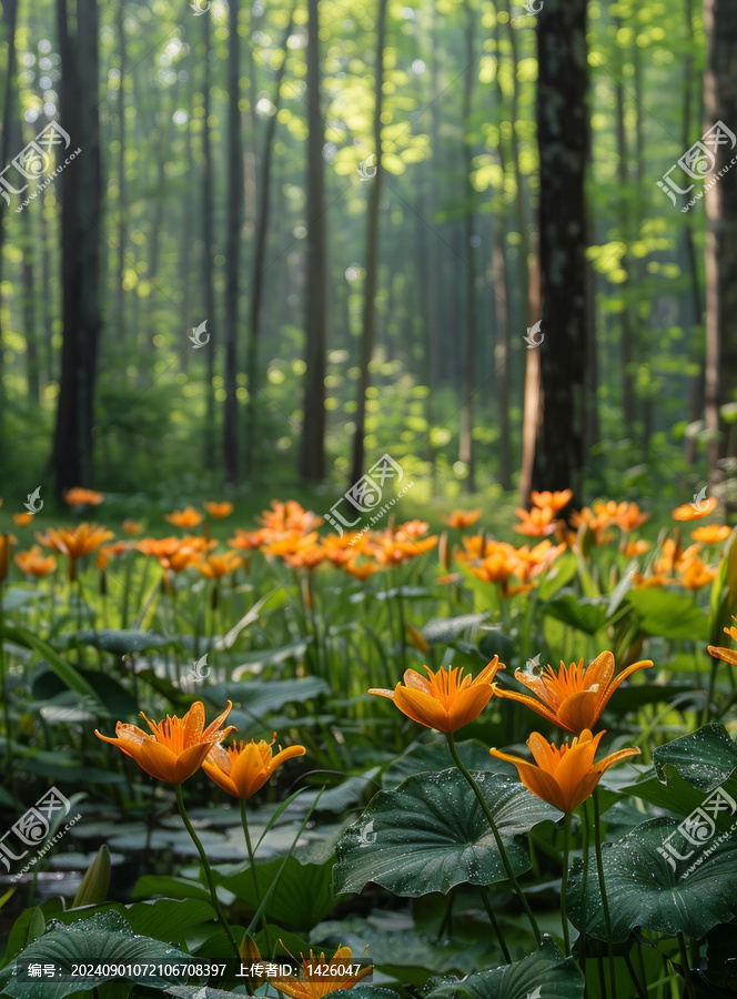 金銀花開滿森林