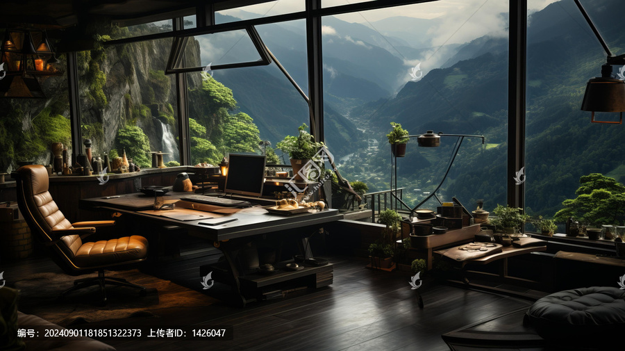 在山中云霧中俯瞰世界激發(fā)無限靈感與創(chuàng)造力