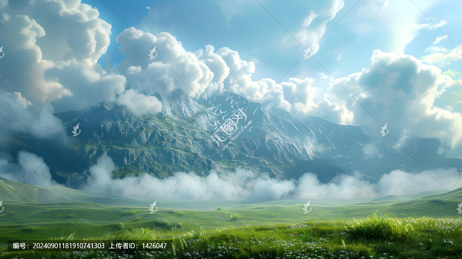 壯麗的山景