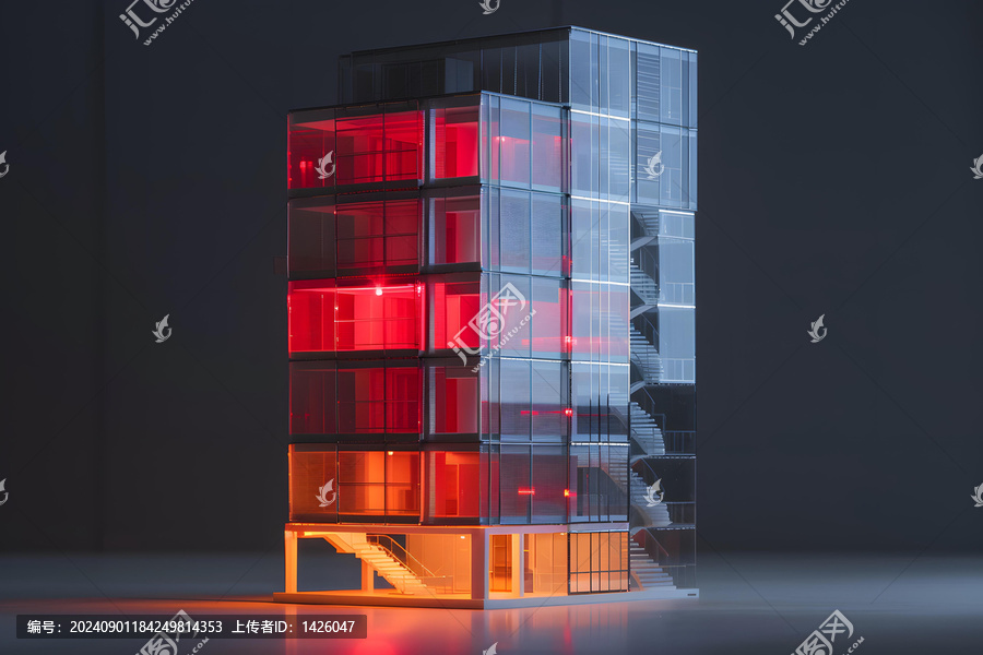 玻璃建筑模型
