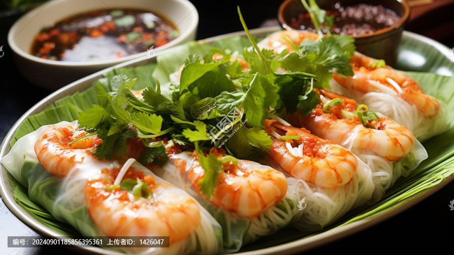 鮮蝦香草米紙卷：健康美味的越南美食