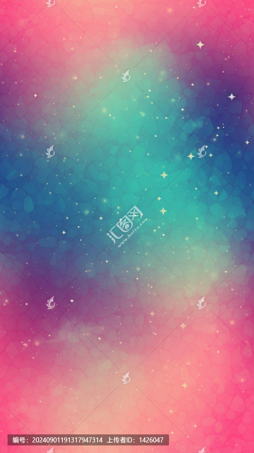 粉藍(lán)紫漸變星光背景