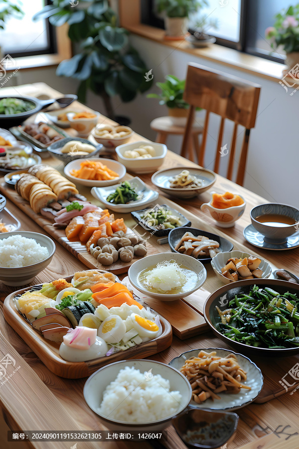一桌豐盛的日式料理