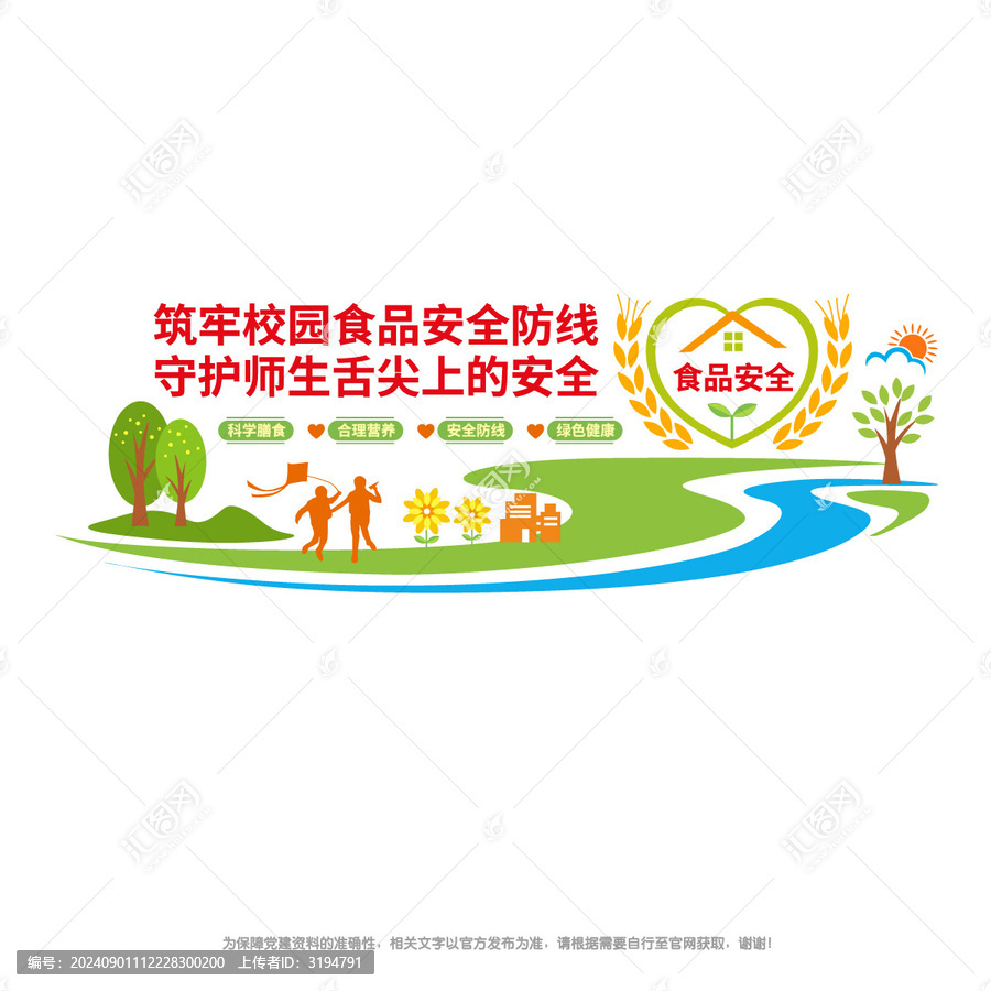 校園食品安全宣傳墻