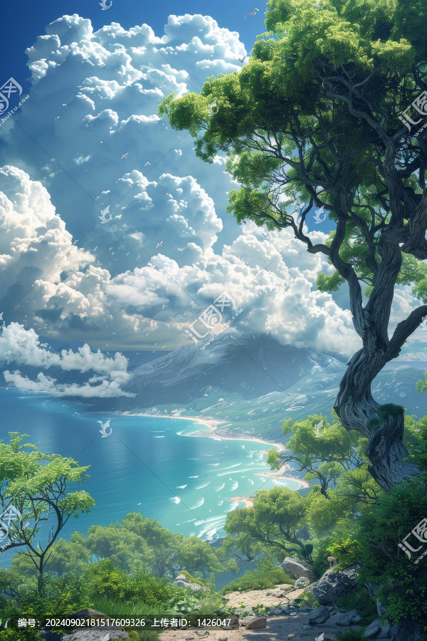 天堂海灣的壯麗景色