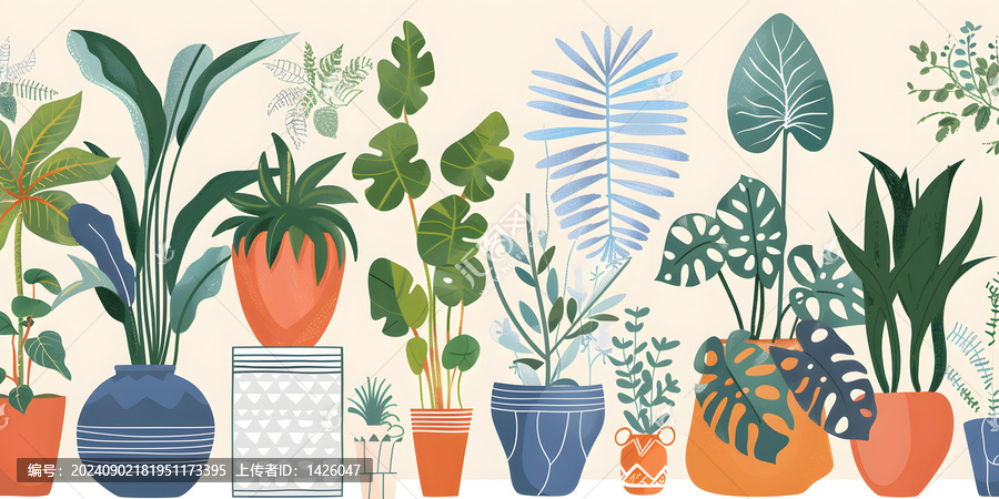 多種室內(nèi)盆栽植物