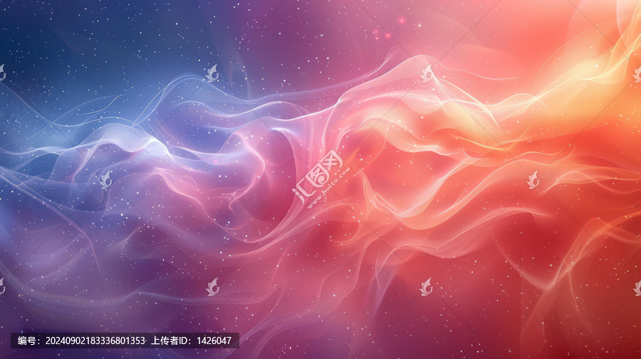 五彩繽紛的抽象背景帶有光滑的光曲線