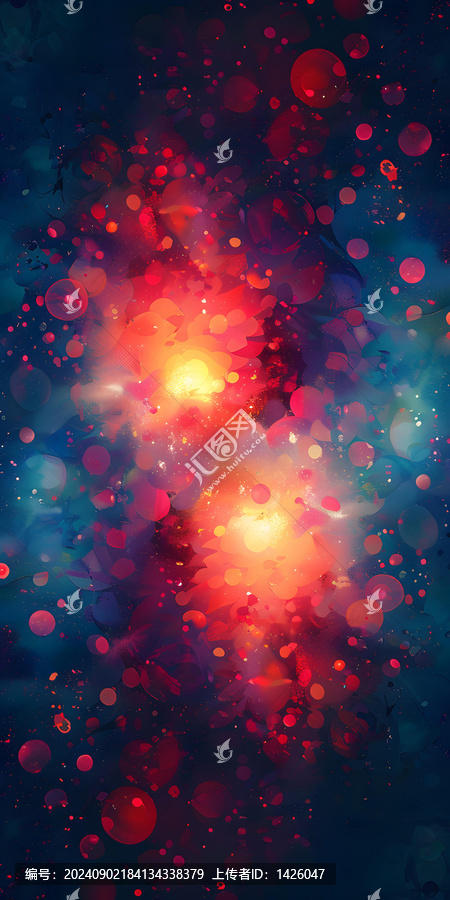 光暈中的花朵綻放