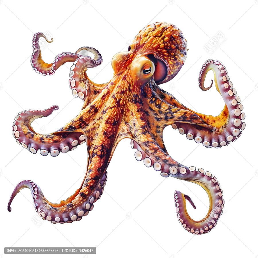 [免摳素材]一只章魚的