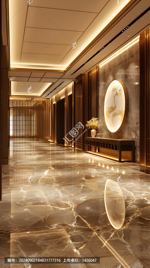 酒店大堂室內(nèi)設(shè)計效果圖