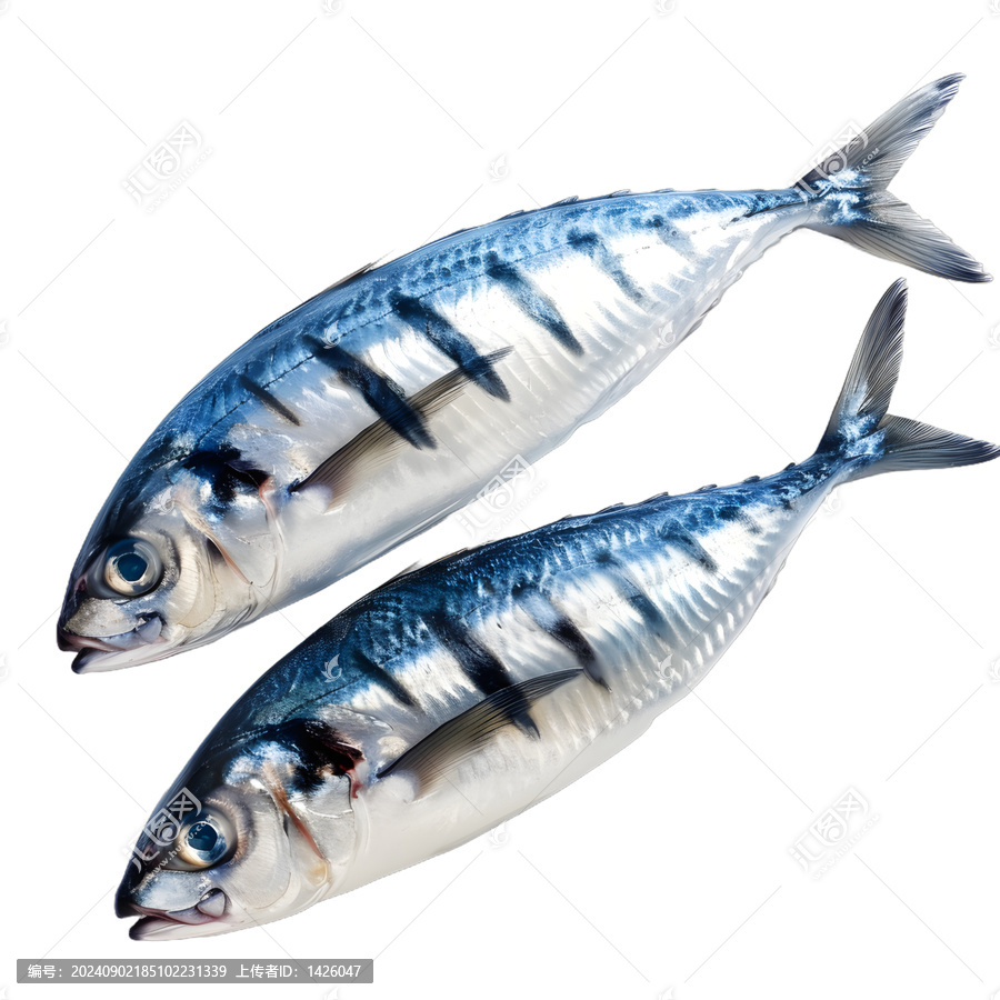 [免摳素材]兩條新鮮的鯖魚