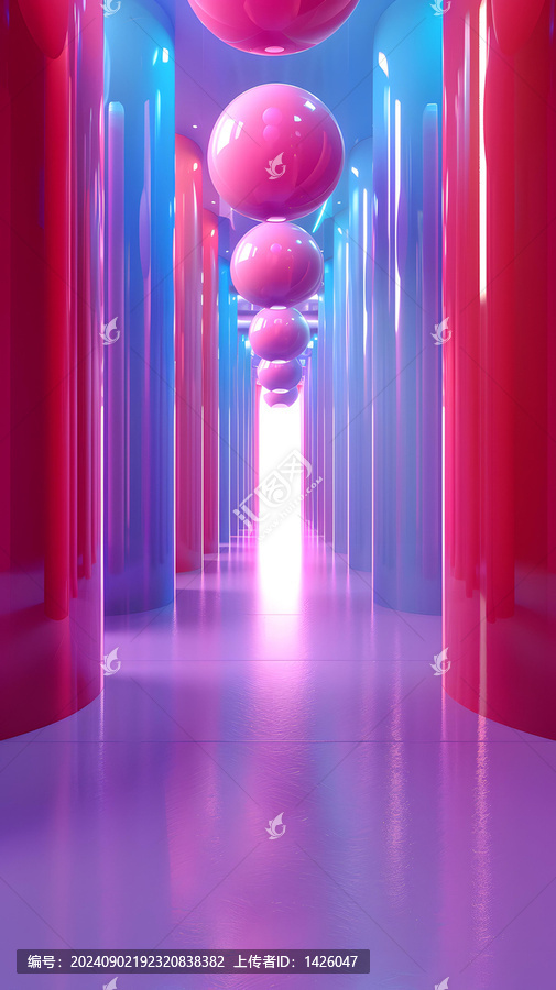 五彩斑斕的科幻走廊