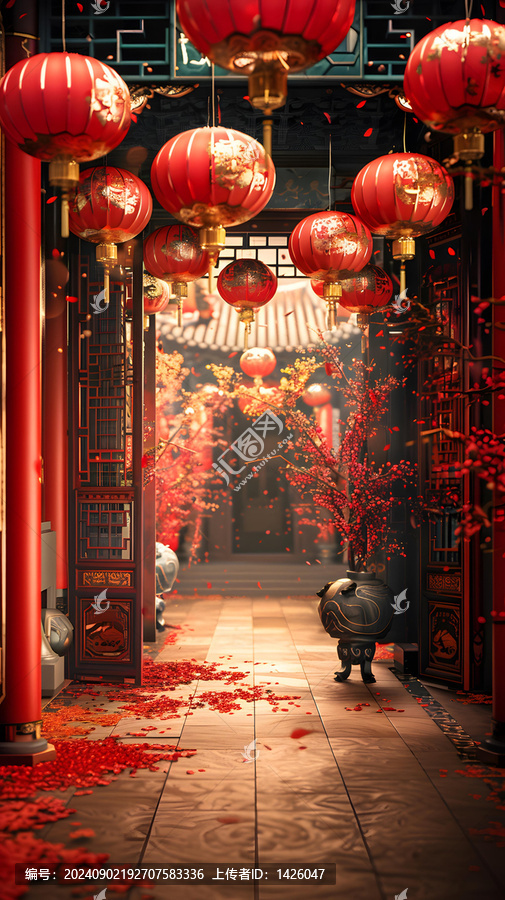 春節(jié)的中國(guó)傳統(tǒng)建筑