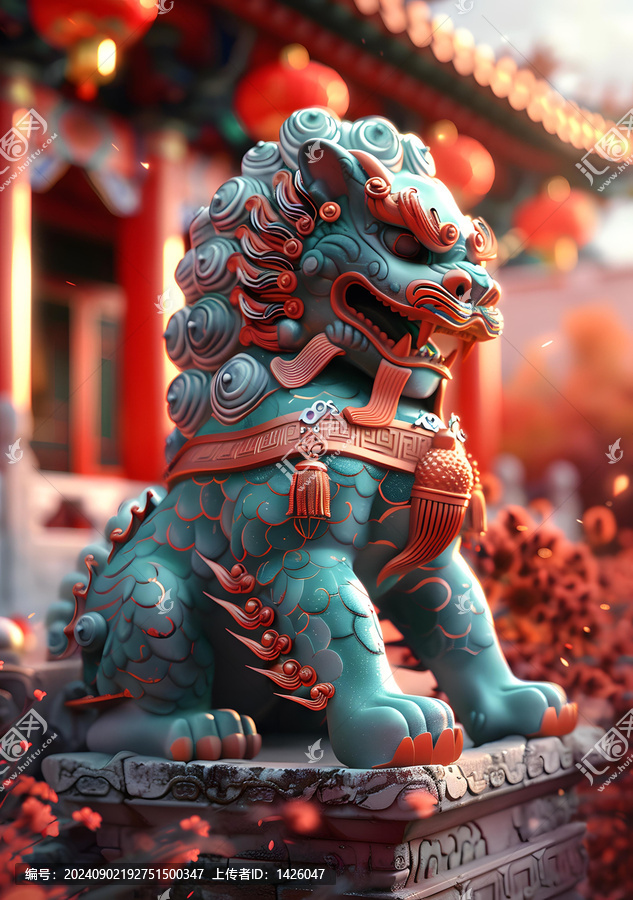 祥瑞石獅子