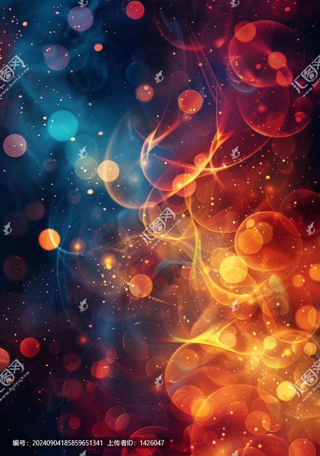 火焰與冰霜交織的奇幻景象