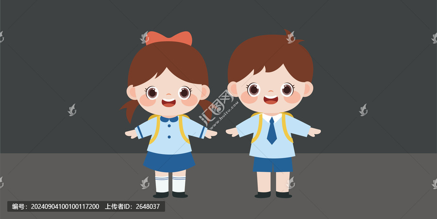 卡通小學(xué)生