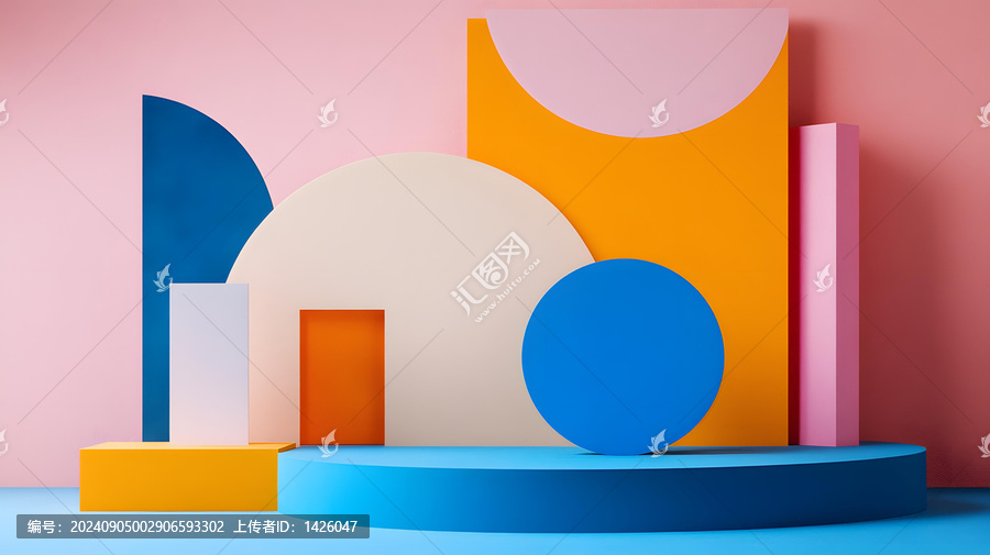 抽象幾何形狀極簡產(chǎn)品展示背景