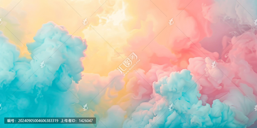 七彩煙霧背景