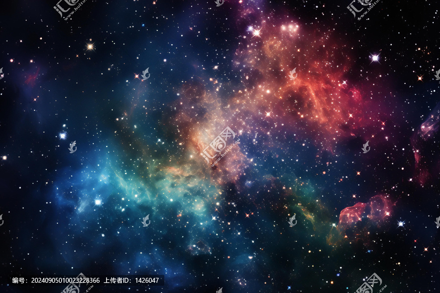浩瀚宇宙星云背景