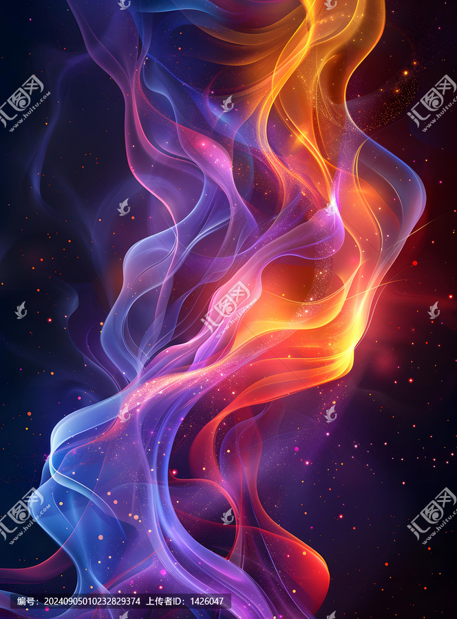 七彩火焰的AI圖片