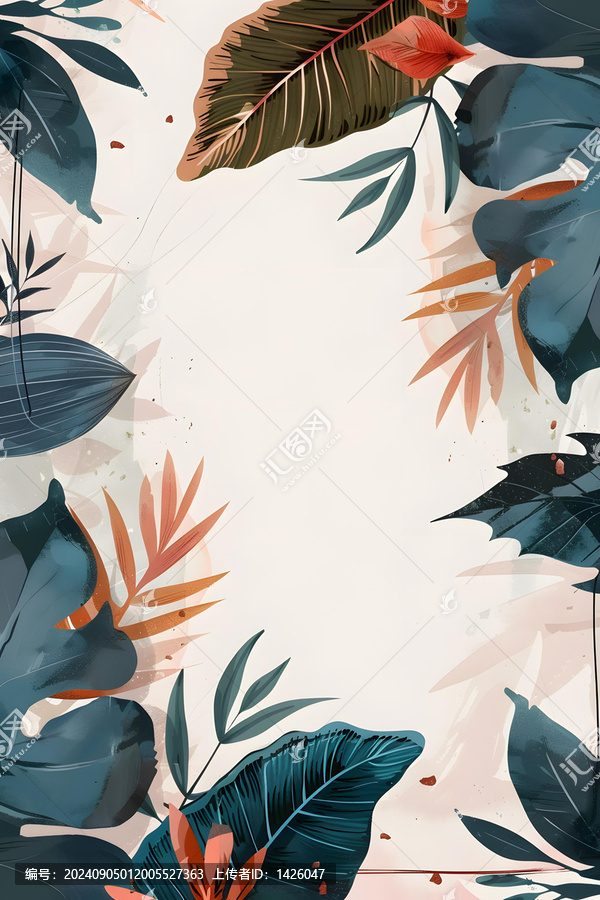 熱帶植物抽象藝術(shù)