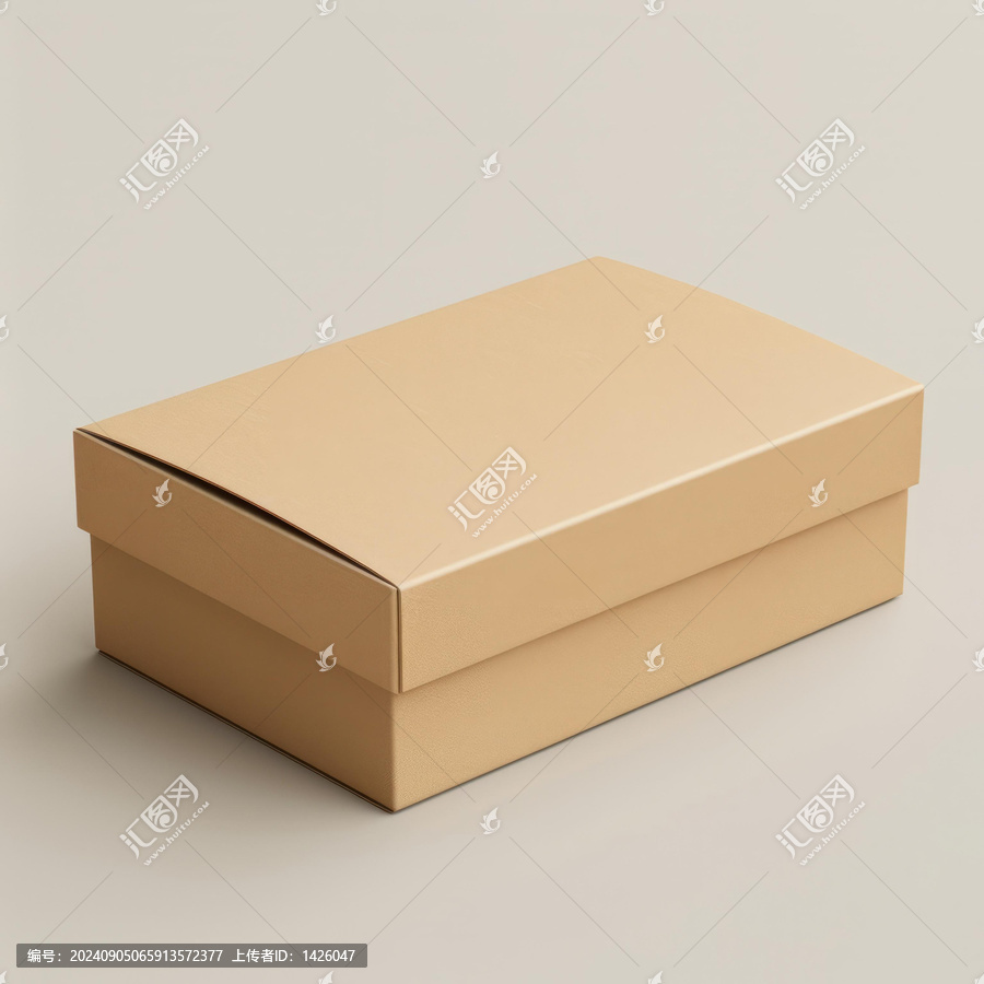 淺棕色帶蓋紙板箱