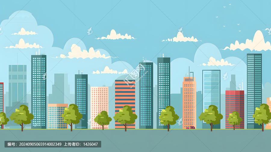 現(xiàn)代城市天際線景觀