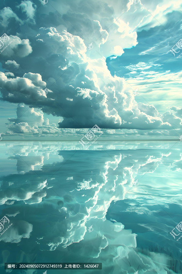 碧海藍天的AI圖片