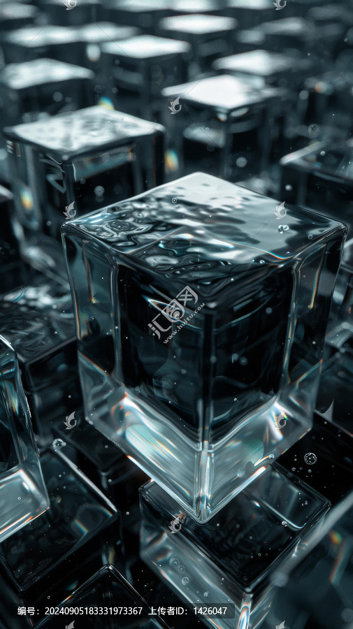 3D水晶材質(zhì)的幾何體