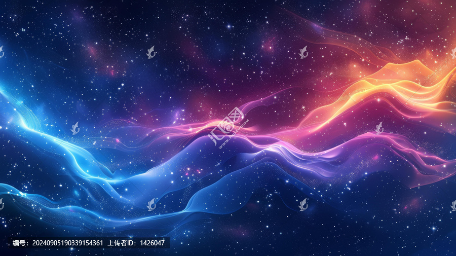 綺麗星云的AI圖片