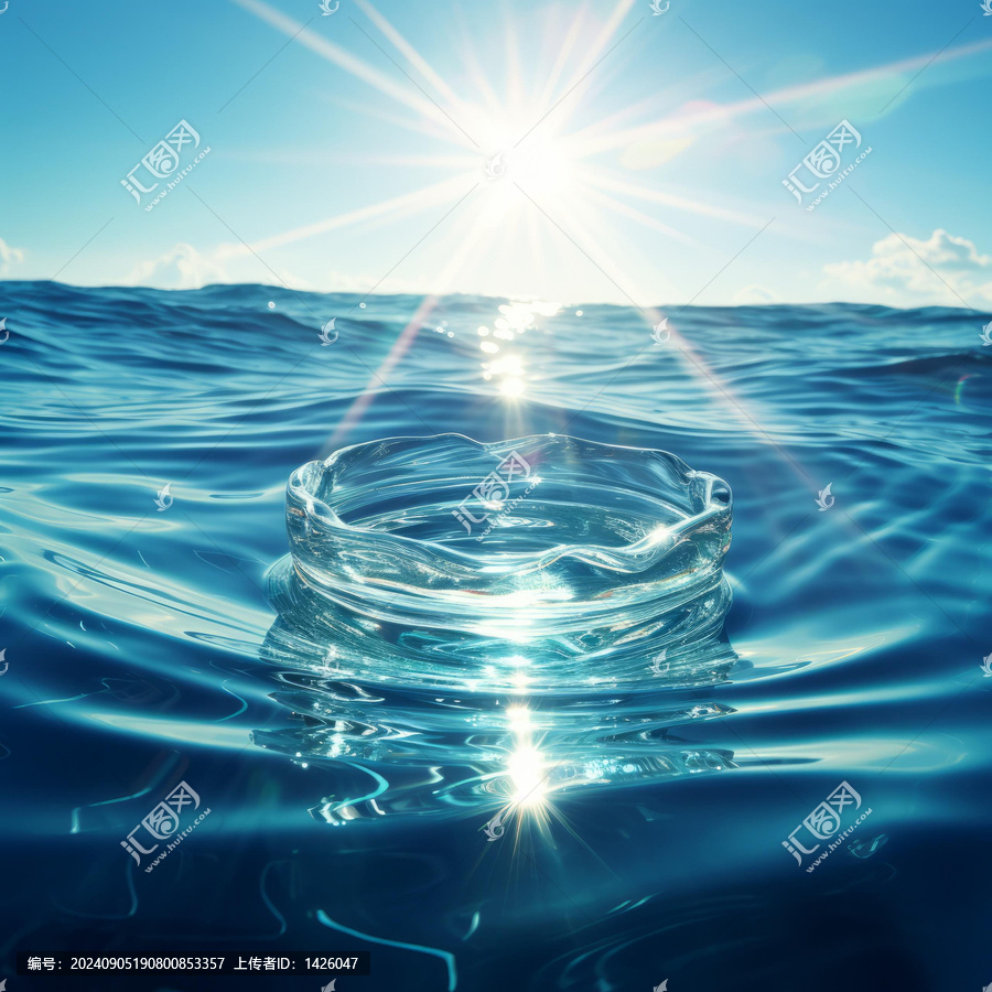 陽光穿過水滴