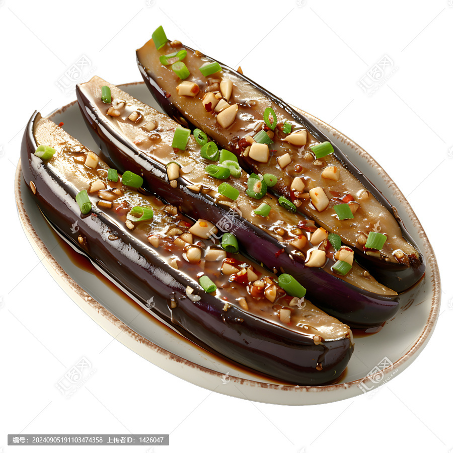 [免摳素材]美味蒜香蒸茄子