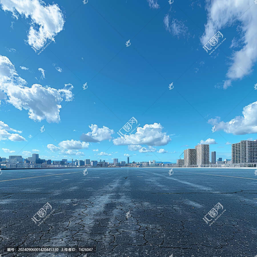 從屋頂鳥瞰東京城市全景