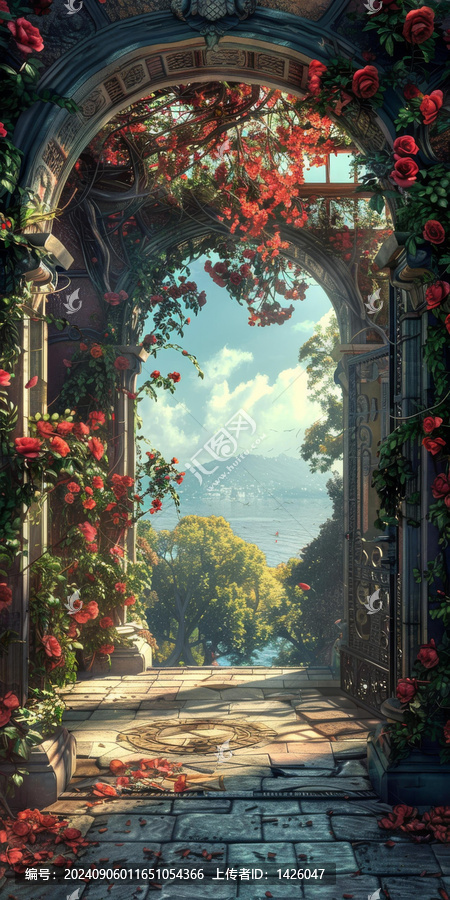 奇幻的花園景觀