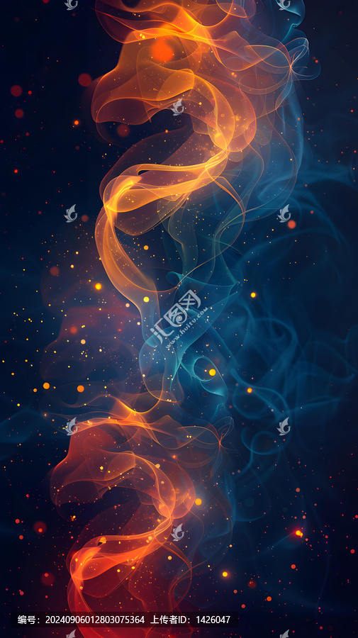 火焰與冰霜交織的奇幻景象
