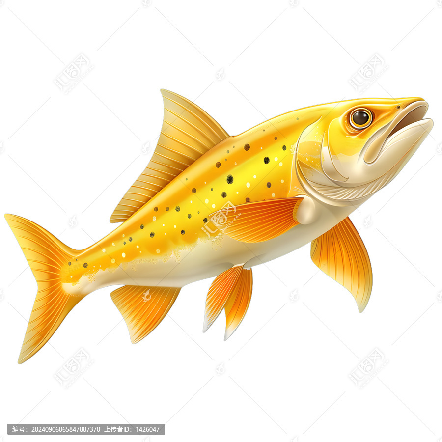 [免摳素材]金色魚(yú)