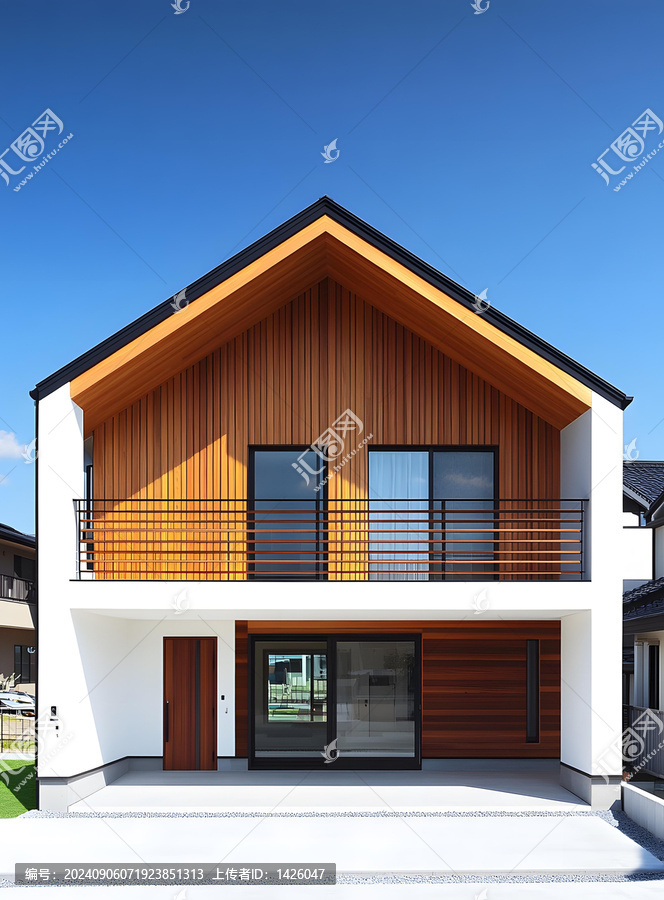 現(xiàn)代木質(zhì)外墻兩層住宅