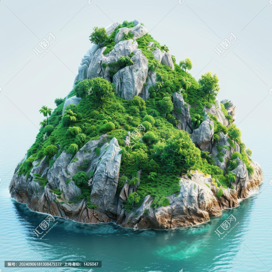 一座風(fēng)景如畫(huà)的無(wú)人小島